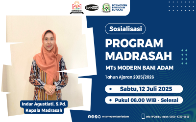 Sosialisasi Program Madrasah MTs Modern Bani Adam Tahun Ajaran 2025-2026
